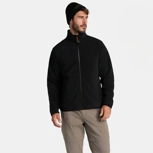 Ozark Trail Fleece Jacket Full Zip Polar Fleece Black NWT